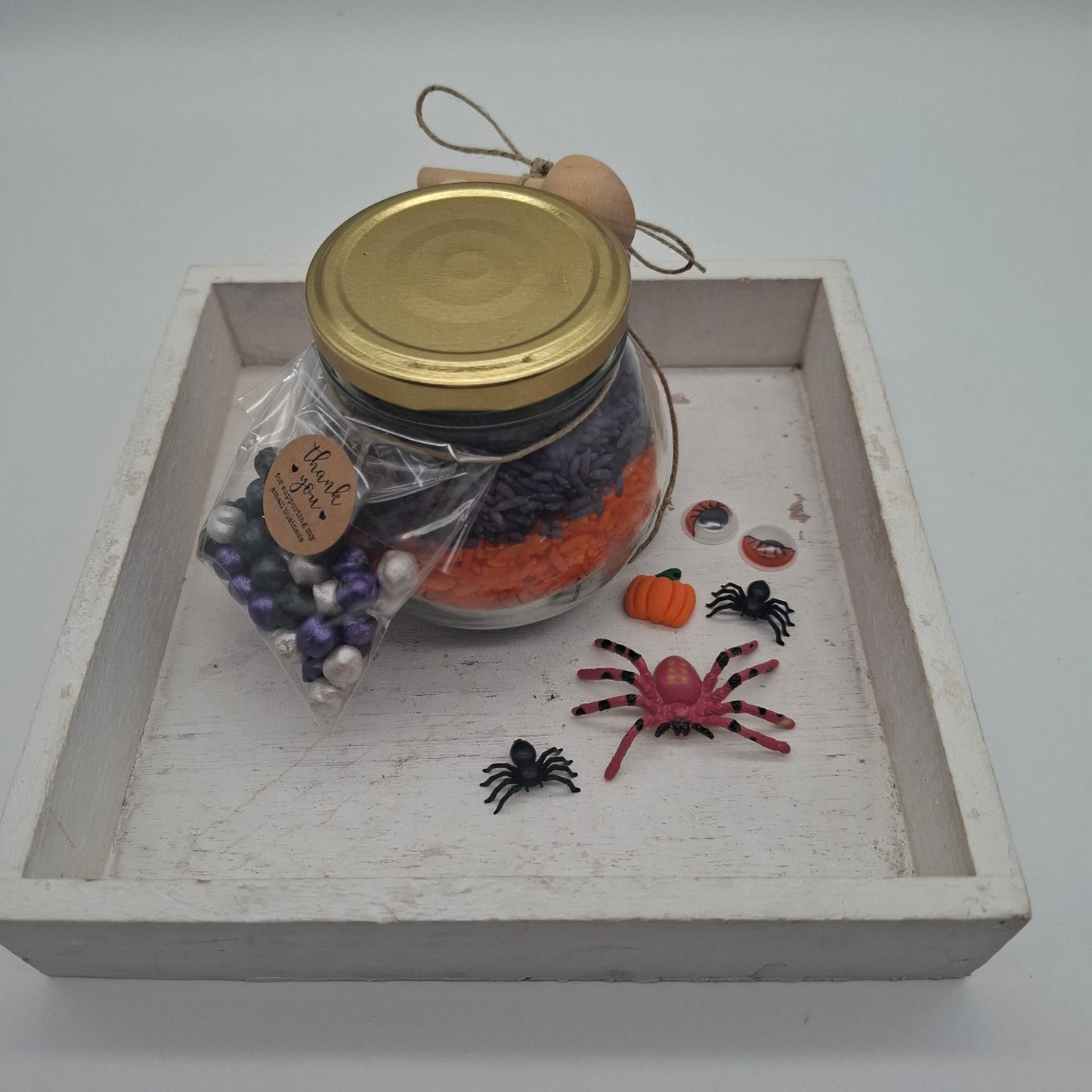 Mini halloween rijstmix met accessoires