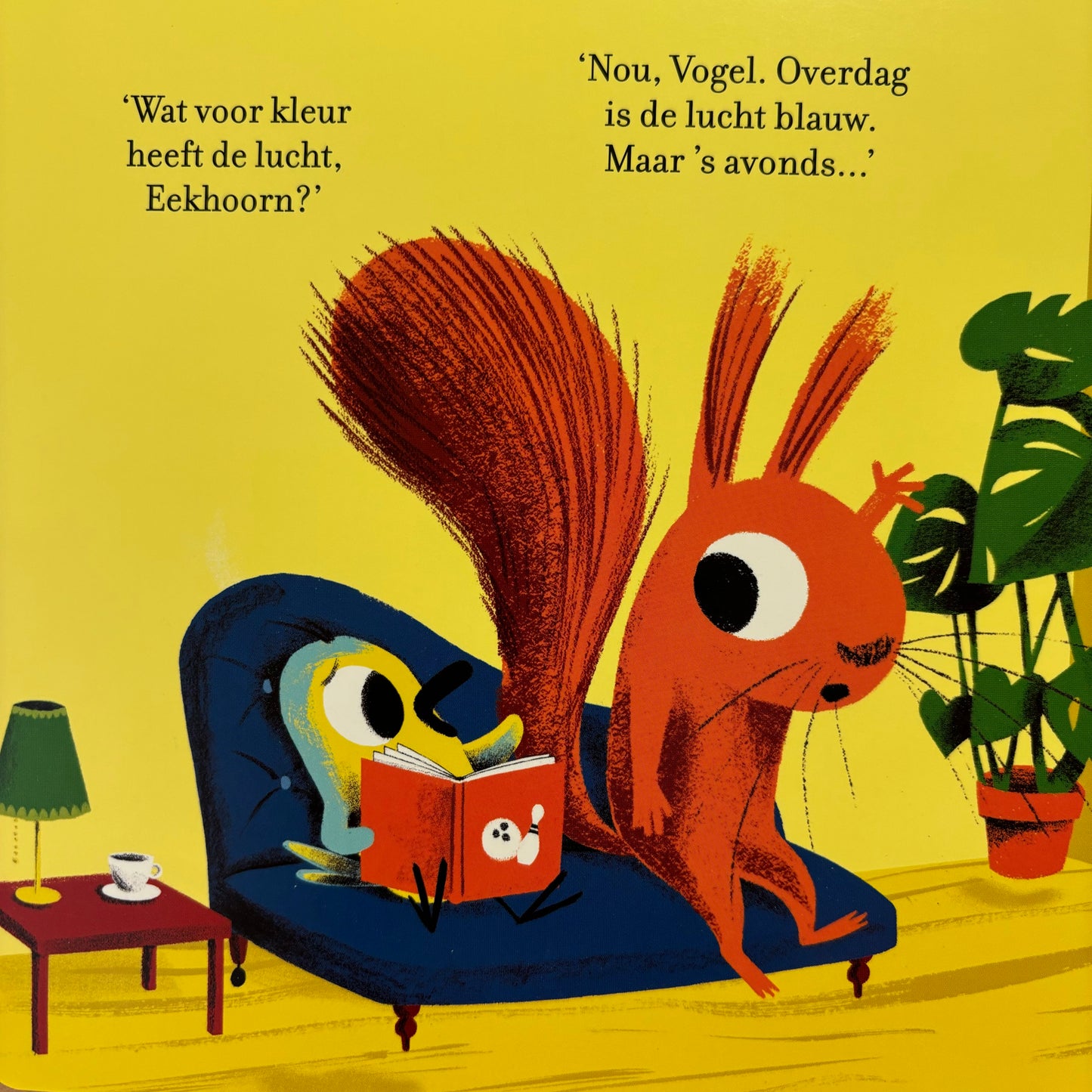 Eekhoorn en vogel Kleuren