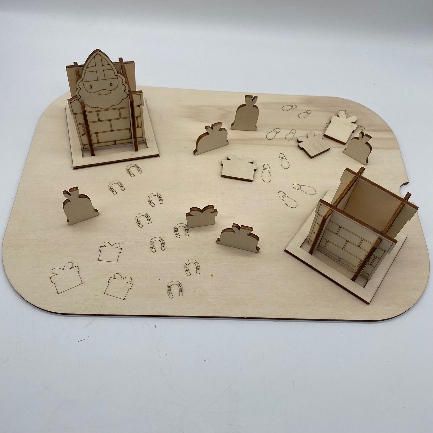 Inleg Sinterklaas 3d schoorsteen XL