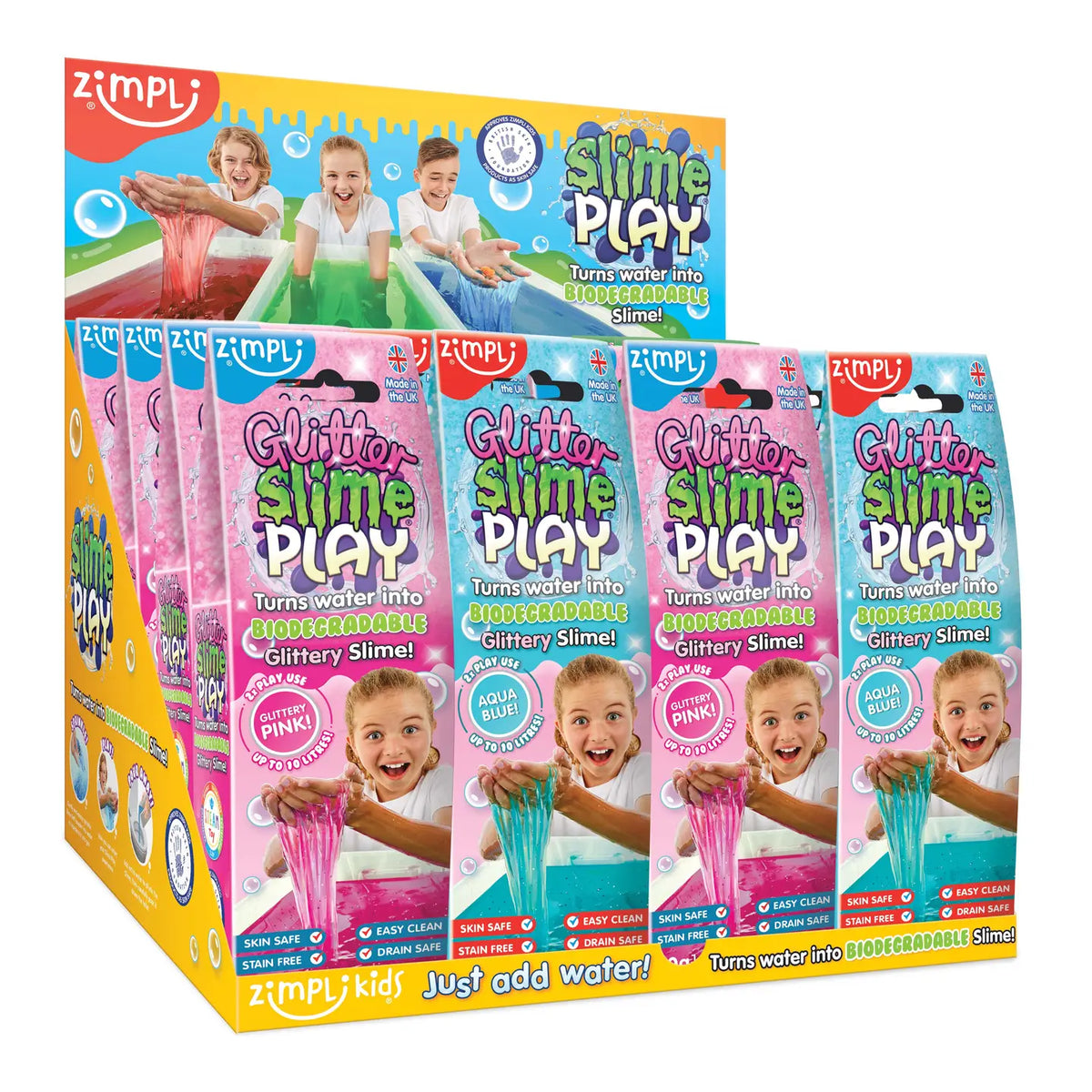 Zimpli Glitter Slime play