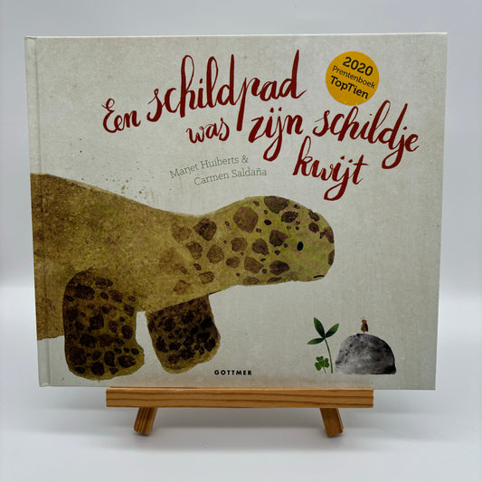 Een schildpad was zijn schildje kwijt