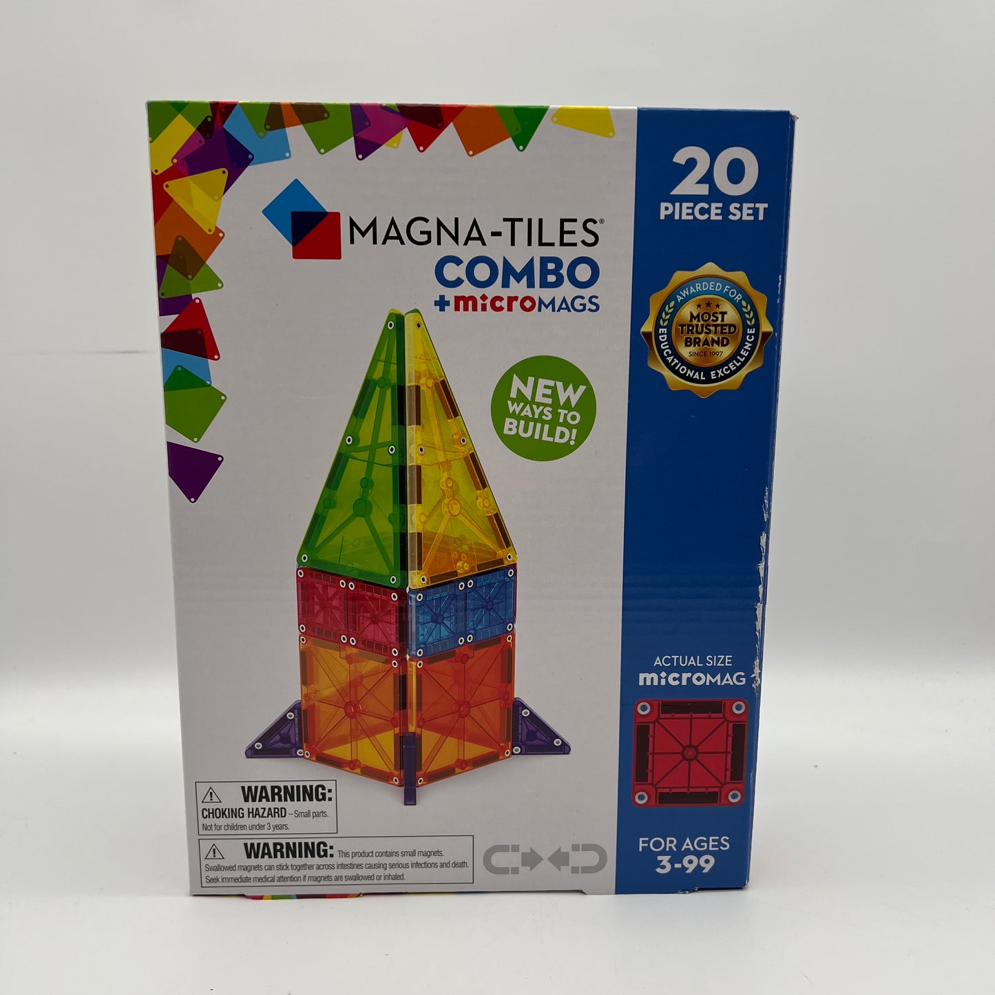 Combo+Micromags 20 piece Magna-Tiles