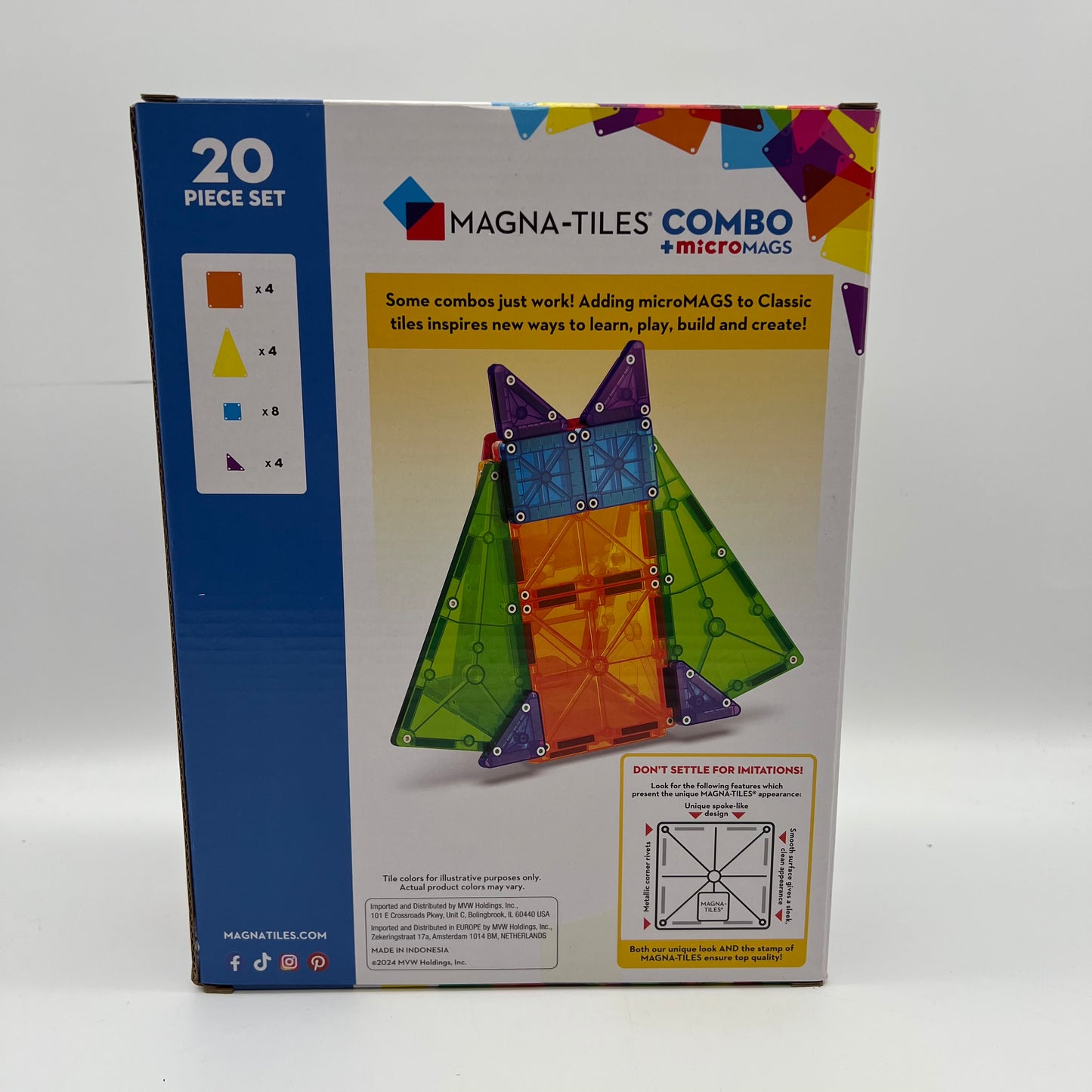 Combo+Micromags 20 piece Magna-Tiles