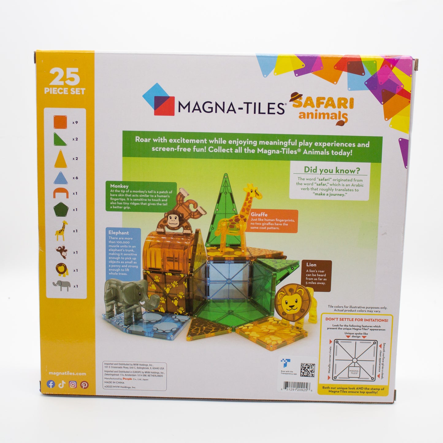 Safari - Magna-Tiles 25pc