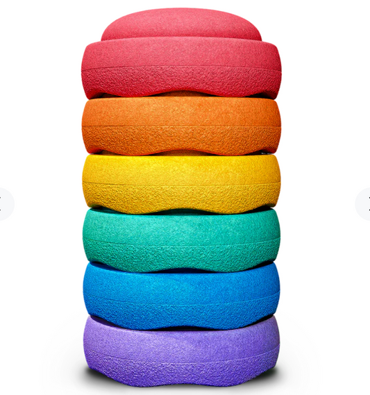 Stapelstein Original Rainbow set 6 stuks